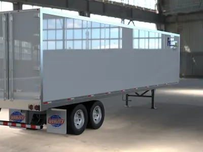 Utility 4000D-X Semi Trailer 3D model