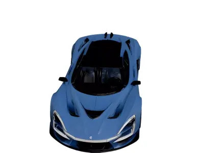 Concept Luxury Sport Vehicle Futuristic High Performance Design 3D model