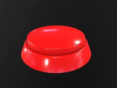 Round button 3D Model Low-poly 3D model