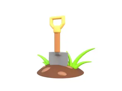 Shovel 3D model get