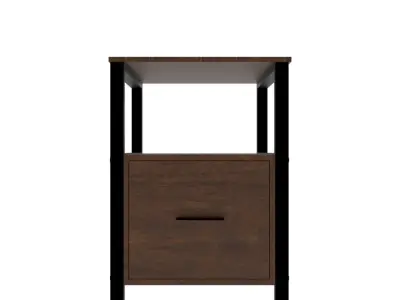 Bedside table Kempst Metal Nightstand way fair Free 3D model