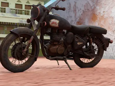 ROYAL ENFIELD  Low-poly 3D model