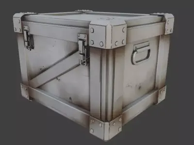 Metal Storage Crate 3D model