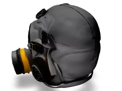 SciFi Gas Mask Helmet 3D Model Low-poly 3D model