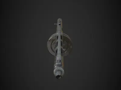 Suomi machine gun Low-poly 3D model