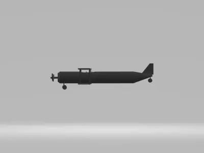 plane Low-poly 3D model purchase
