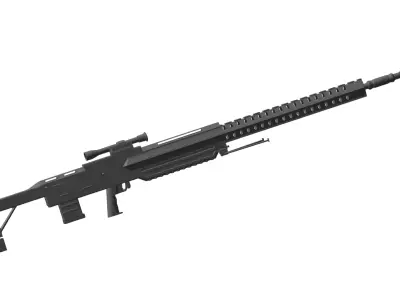 sci-fi rifle 3D model purchase
