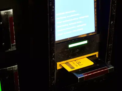 Low Poly Access Terminal and Keycards Low-poly 3D model