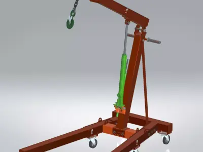 Hydraulic Crane  3D model
