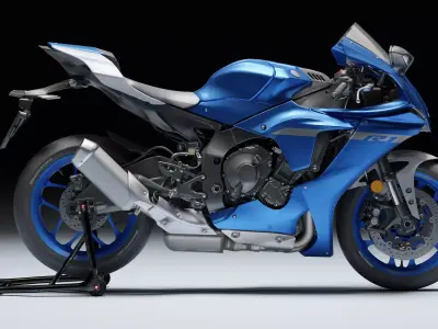 Yamaha R1 2020 Low-poly 3D model