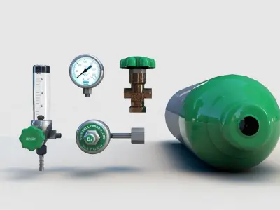 Oxygen Tank 3D model
