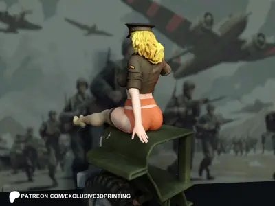 Pin-Up Colonel  3D print model