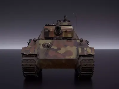 PZV Panther Tank 3D model