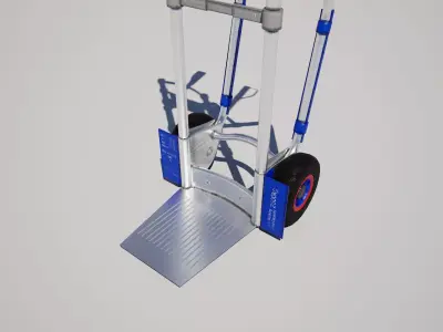  Handtruck Trolley Low-poly 3D model