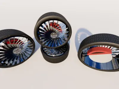 car tire Free low-poly 3D model purchase