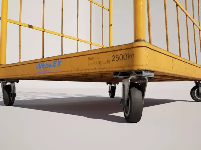 Roll Mesh Wire Container  3D model