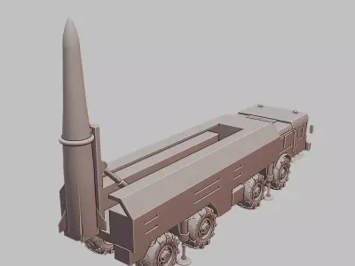 Iskander Tactical Missile System 3D Print Model 3D print model
