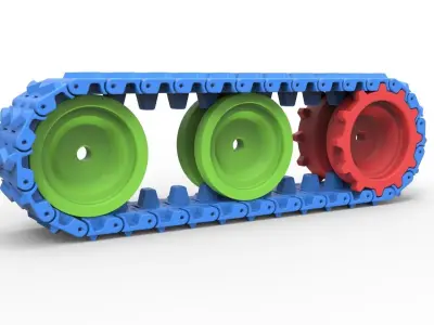 Track for toy models 3D print model