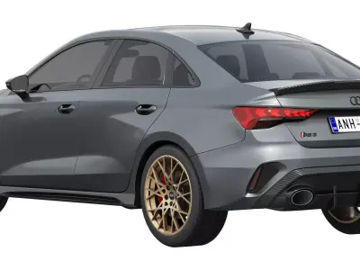 Audi RS3 Sedan competition limited 2026 3D model