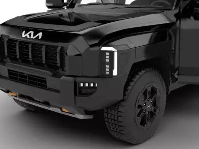 Kia Tasman Customized 2026 HQ 3d model 3D model