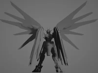 GUNDAM STRIKE FREEDOM FIGURE 3D model