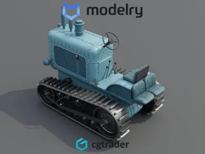 Snow Tractor 3D model purchase