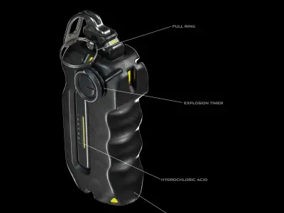 BLINKER-11 Grenade Concept 3D model
