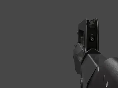 FAMAS F1 Rifle Game Ready Midle-poly and Low-poly Low-poly 3D model