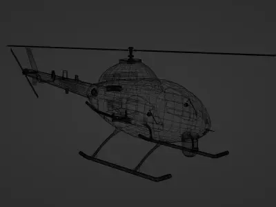 KAI VTOL UAV NI-600VT Low-poly 3D model