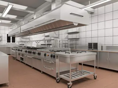 Commercial Kitchen 6 3D model by DD-Creative