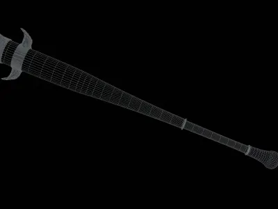 Luxury Baseball Bat  Free low-poly 3D model