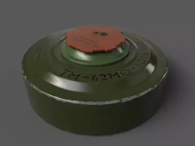 Anti-tank soviet mine 3D model