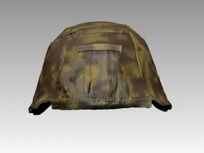 German Waffen SS helmet WWII 3D model