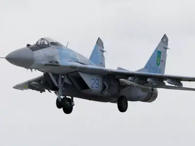 Ukraine Fighter Jet Mikoyan MiG-29 Fulcrum 3D model