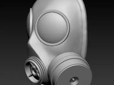 Gas Mask Pendant 3D print model purchase