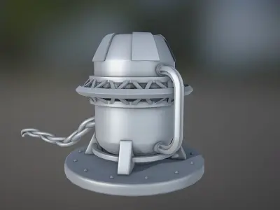 Sci fi props -007 - NO TEXTURES Free 3D model