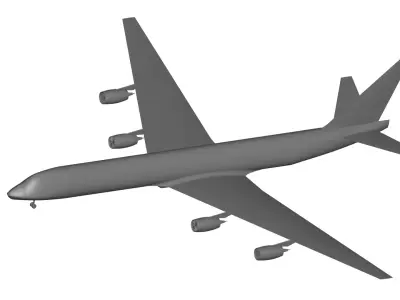 Douglas DC-8-51 3D model purchase