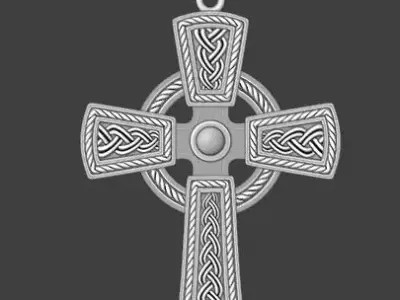 Celtic Cross at 3d printed file  3D print model