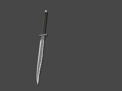 Rambo Knife Low-poly 3D model buy