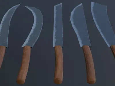 Knives Free low-poly 3D model