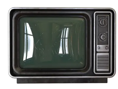 Old TV Low-poly 3D model