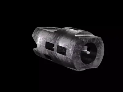 Muzzle brake technical part  3D model