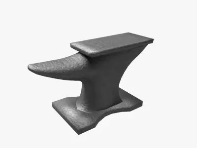 Anvil - low poly Low-poly 3D model