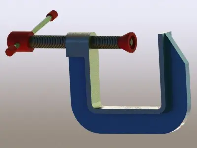 C-Clamp clamp Free 3D model