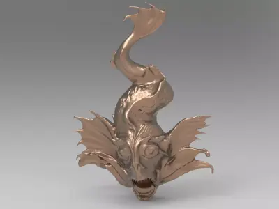 Fish engraving  3D model