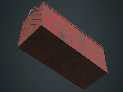 Toolbox 1B Low-poly 3D model