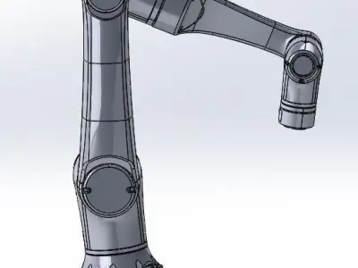 Elfin 10 6 DOF Cobot Low-poly 3D model