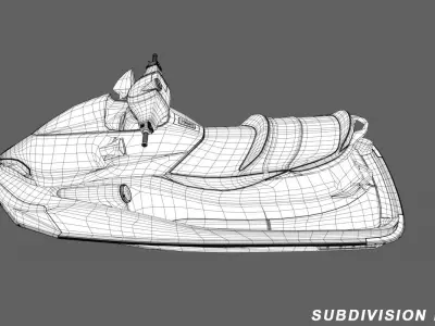 Jetski 3D model buy