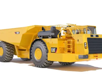 Underground Mining Truck Cat AD60 3D model