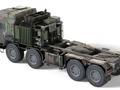 Rheinmetall HX81 Military Truck Low-poly 3D model